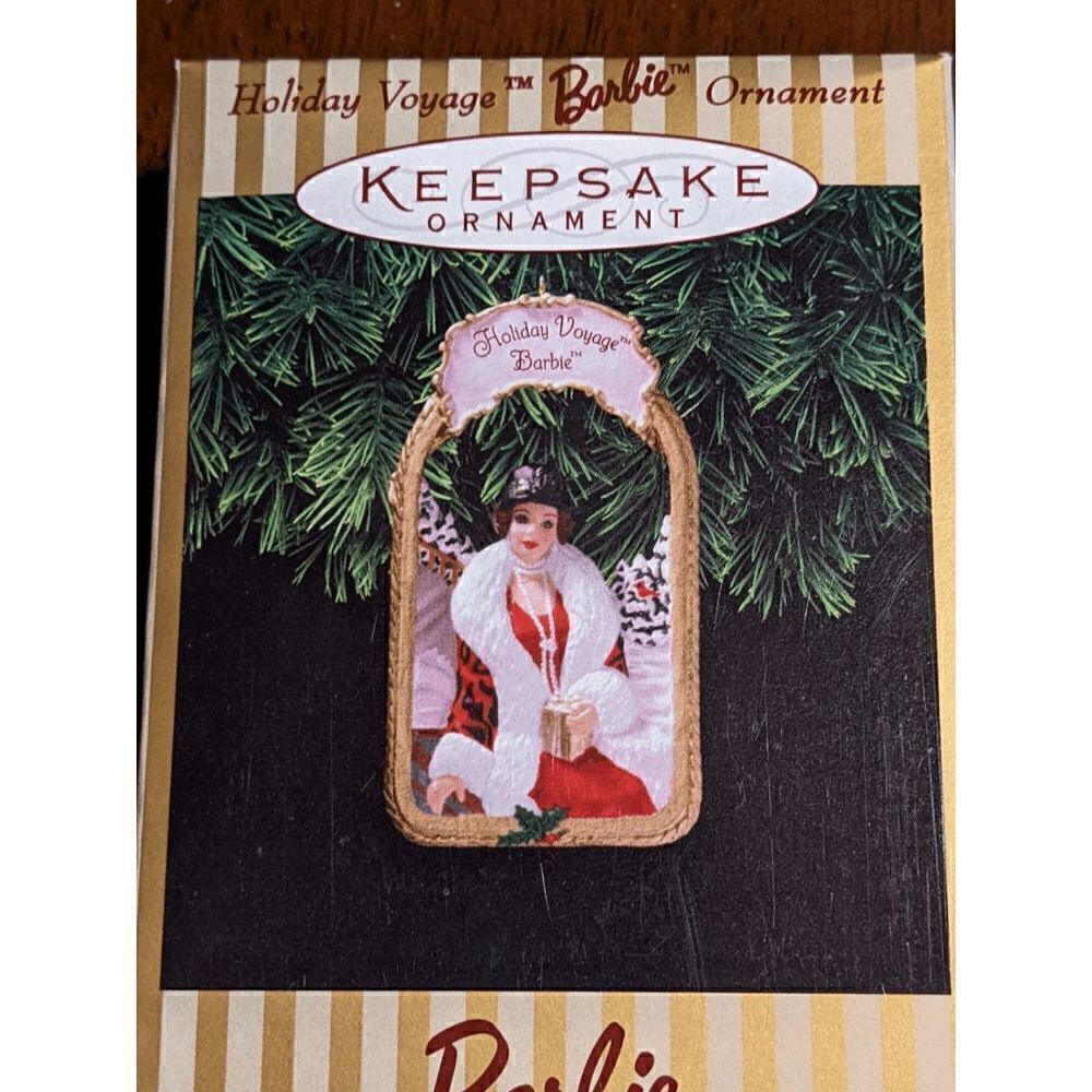 NEW Hallmark Holiday Voyage Barbie Holiday Homecoming 1998 Hallmark Keepsake Orn